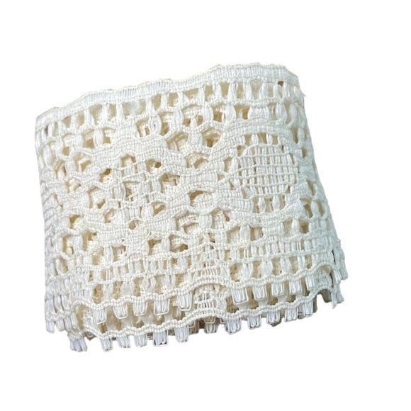 Vintage Ivory Lace Trim Edging Sewing Junk Journaling Crafting Embellishments u - Picture 2 of 4